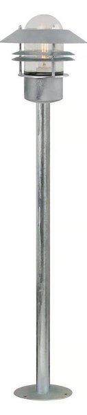 Nordlux - Lampada da esterno BLOKHUS 1xE27/60W/230V IP54, argento, 92 cm