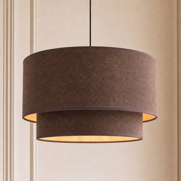 Lampada a sospensione Boho Duolla, Marrone / Ruggine, Camera da letto, Tessuto / Stoffa / Seta, Giovanile, Lampada a sospensione