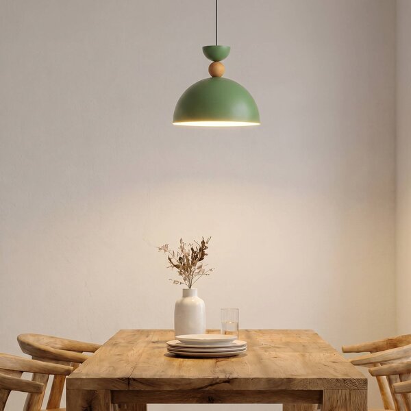 Lampada a sospensione Kure Opviq, dimmerabile, Verde, Soggiorno / Sala da pranzo, Metallo, Lampada a sospensione