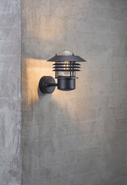 Nordlux - Applique da parete per esterni VEJERS 1xE27/60W/230V IP54 nero