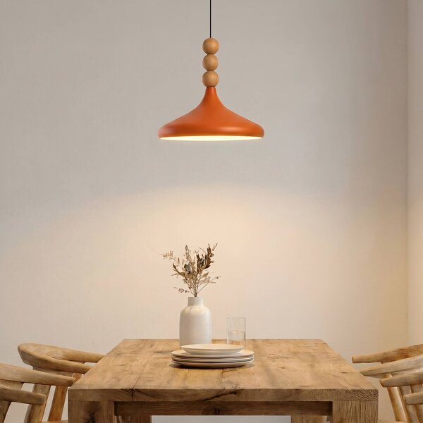 Lampada a sospensione Eysan Opviq, dimmerabile, Giallo / Arancione, Soggiorno / Sala da pranzo, Metallo, Scandinavo, Lampada a sospensione