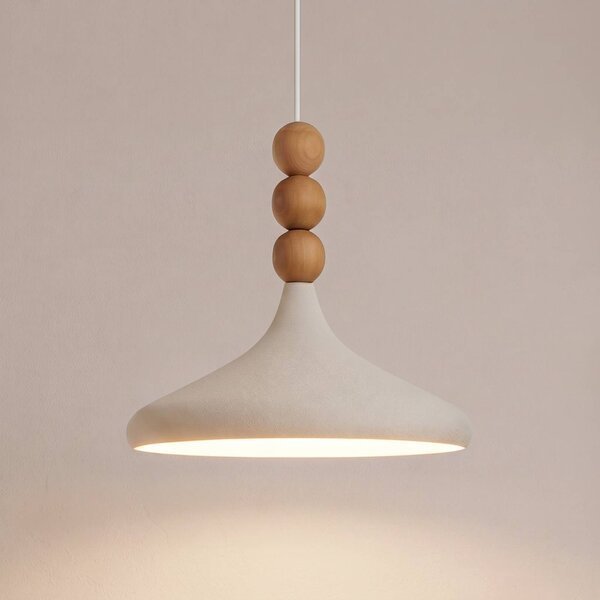 Lampada a sospensione Eysan Opviq, dimmerabile, Crema / Ambra, Soggiorno / Sala da pranzo, Metallo, Scandinavo, Lampada a sospensione