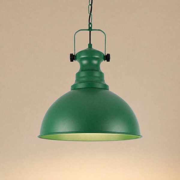 Lampada a sospensione Kure Opviq, dimmerabile, Verde, Soggiorno / Sala da pranzo, Metallo, Vintage, Lampada a sospensione