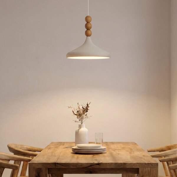 Lampada a sospensione Eysan Opviq, dimmerabile, Crema / Ambra, Soggiorno / Sala da pranzo, Metallo, Scandinavo, Lampada a sospensione