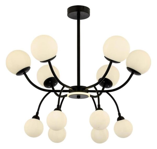 Lampadario a stelo DAISY 12xG9/10W/230V nero