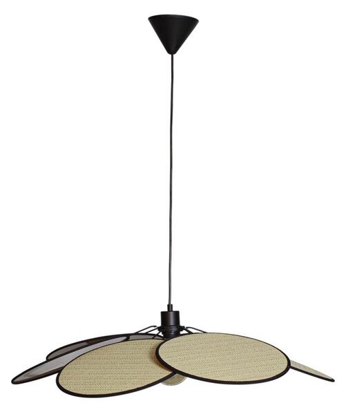 Cottex 8200130-4000 - Lampadario a sospensione con cavo WINF 1xE27/8W/230V beige/nero