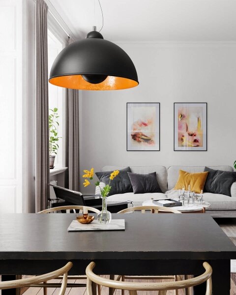 ByRydens 2822330-4000 - Lampada a sospensione con cavo CAPTAIN 1xE27/7W/230V nero
