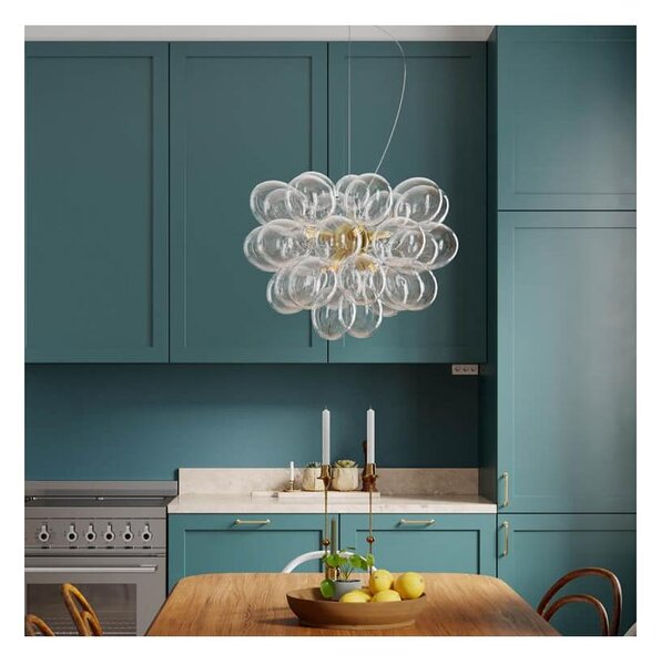 ByRydens 4200440-6509 - Lampadario a sospensione GROSS 8xG9/5W/230V trasparente