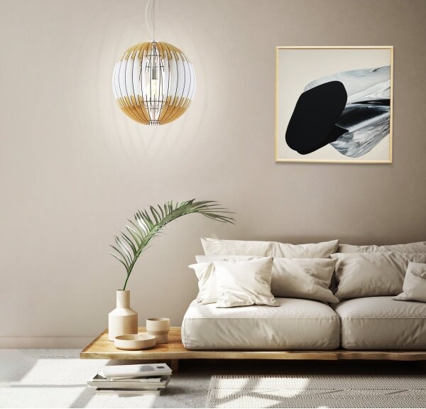 Eglo 32847 - Lampadario sospeso a cavo OLMERO 1xE27/60W/230V