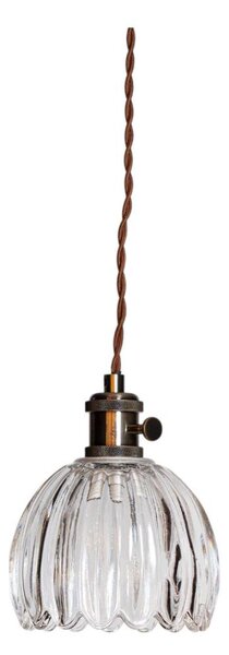 Cottex 8400100-7002 - Lampada a sospensione con cavo e spina NORA 1xE14/5W/230V trasparente