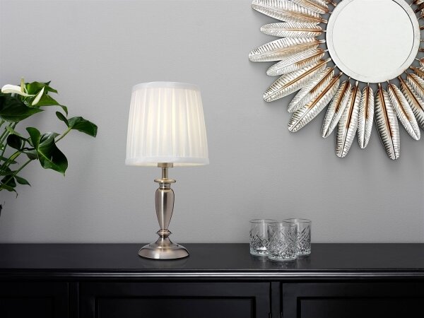 Cottex B1099BK - Lampada da tavolo INEB 1xE14/40W/230V argento