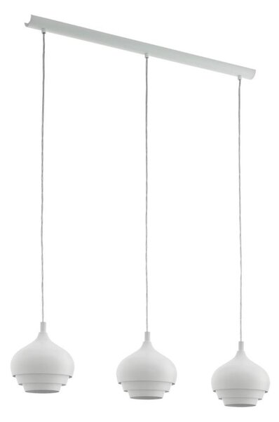 Eglo 97213 - Lampada a sospensione con cavo CAMBORNE 3xE27/60W/230V bianco