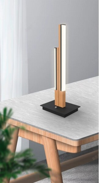 Wofi 8031-206 - Lampada da tavolo LED PALERMO LED/10,5W/230V in legno di Hevea
