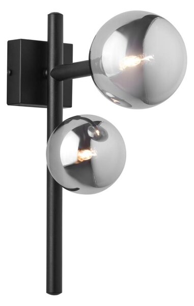 Jupiter 1909 - Applique da parete NEPTUN 2xG9/14W/230V nero/grigio fumé