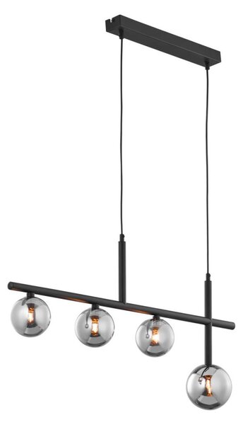 Jupiter 1908 - Lampadario a cavo NEPTUN 4xG9/14W/230V nero/grigio fumé