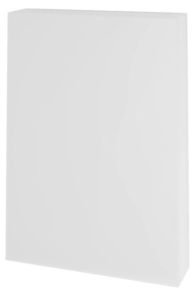 Kolpa NAOMI, mobiletto contenitore con specchio, modello TON 50, colore bianco