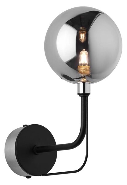 Jupiter 1889 - Lampada da parete ERIS 1xG9/14W/230V cromo opaco/nero/grigio fumé