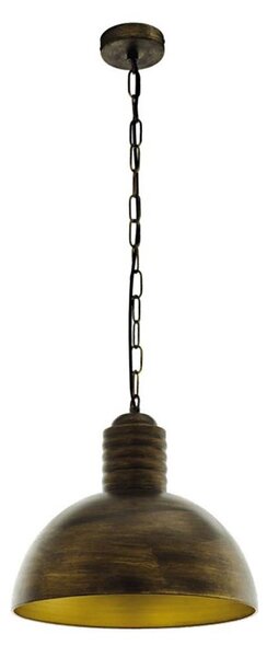Eglo 79442 - Lampadario a catena GOLDING 1xE27/60W/230V patinato