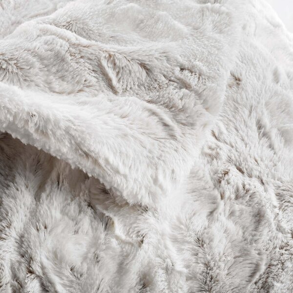 Coperta greige in pelliccia finta 220x240 cm Alaska – douceur d'intérieur