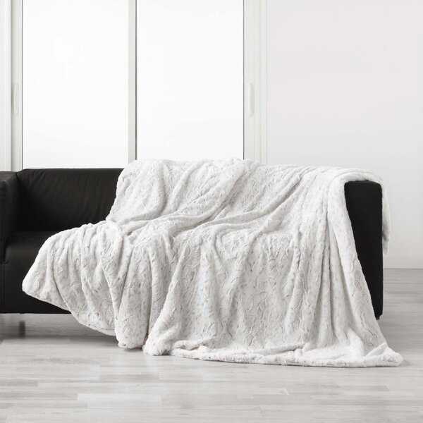 Coperta greige in pelliccia finta 220x240 cm Alaska – douceur d'intérieur