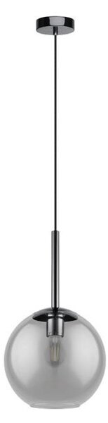 Eglo 97847 - Lampada a sospensione su cavo TINDARI 1xE27/28W/230V nero/fumé