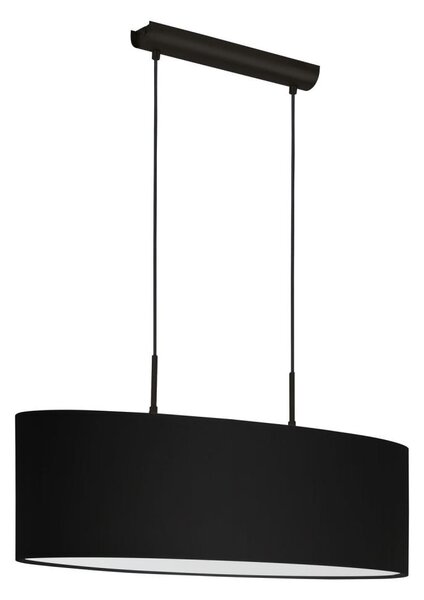 Eglo 33356 - Lampadario a sospensione AMANI su cavo 2xE27/60W/230V nero