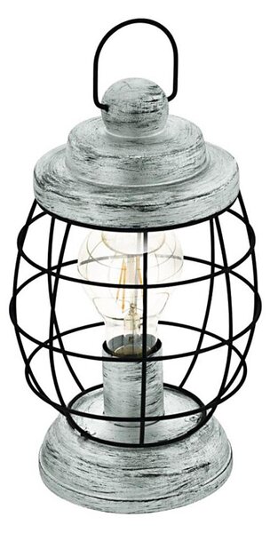 Eglo 79436 - Lampada da tavolo BAMPTON 1xE27/60W/230V argento