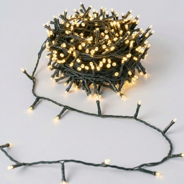 Aigostar - Catena luminosa solare a LED per Natale 200 LED/8 funzioni 22 m IP65 bianco caldo 800 mAh