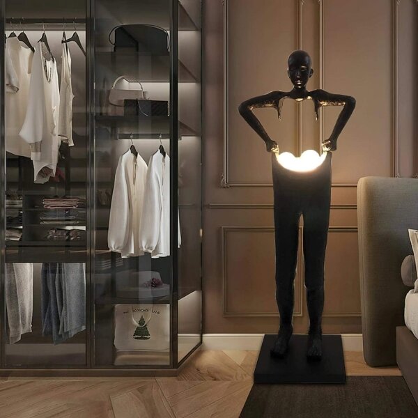 Immax 08807XL - Lampada da terra SILUETTE 4xG9/10W/230V 185 cm Human Houdini
