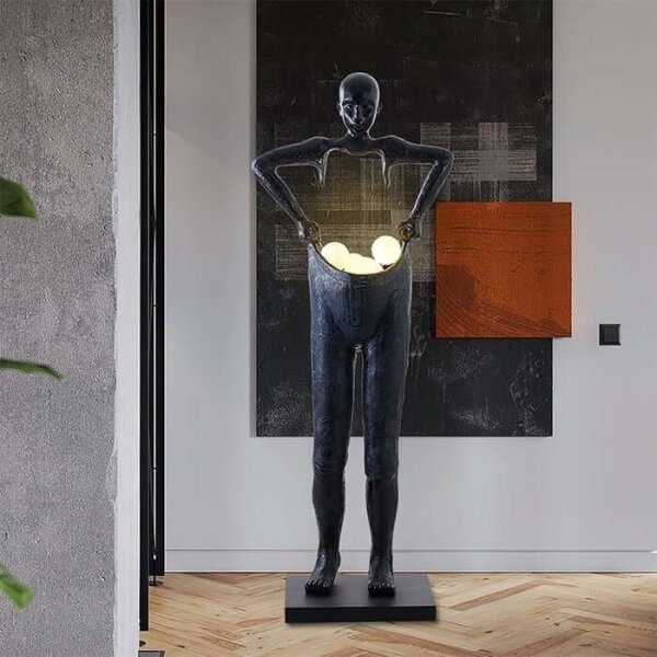 Immax 08807XL - Lampada da terra SILUETTE 4xG9/10W/230V 185 cm Human Houdini