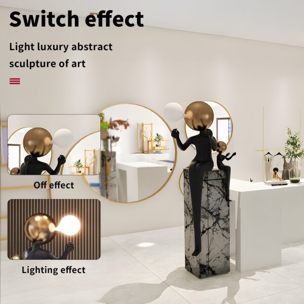 Immax 08802XL - Lampada da terra SILUETTE 1xE27/40W/230V 160 cm Aura