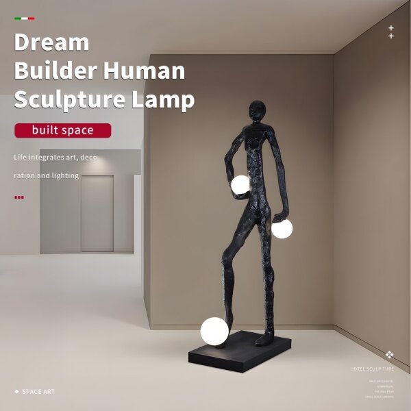 Immax 08805XL - Lampada da terra SILUETTE 3xE27/60W/230V 185 cm Aura