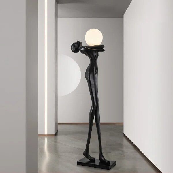 Immax 08811XL - Lampada da terra SILUETTE 1xE27/25W/230V 175 cm Sagoma Donna