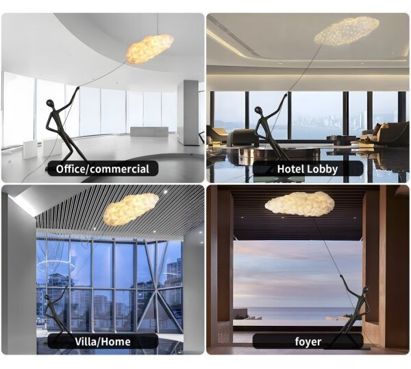 Immax 08800XL - Lampada da terra SILUETTE 6xE27/40W/230V 180 cm Dream Reach