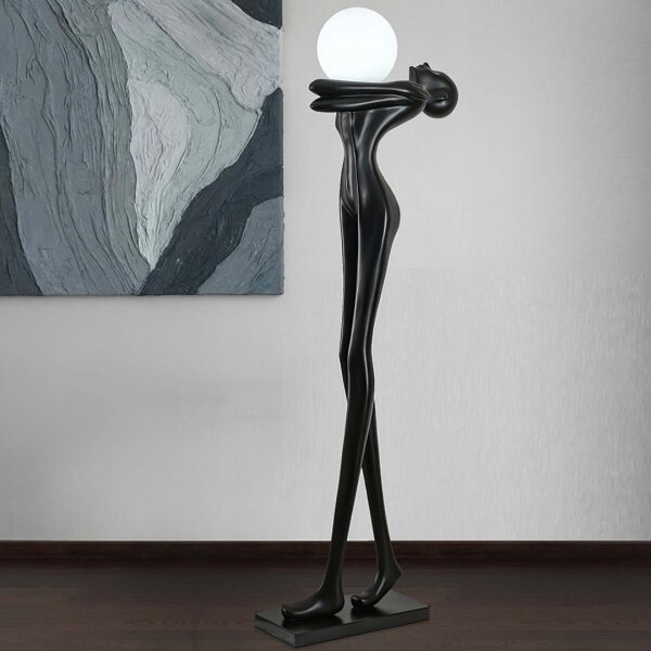 Immax 08811XL - Lampada da terra SILUETTE 1xE27/25W/230V 175 cm Sagoma Donna