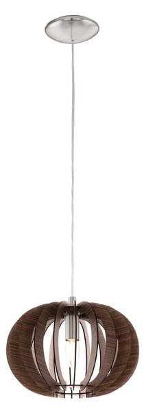 Eglo 95023 - Lampada a sospensione su cavo STELLATO 1xE27/60W/230V diam. 30 cm marrone