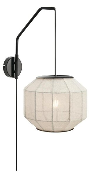 Markslöjd 108957 - Applique ASUKA 1xE27/60W/230V crema/nera