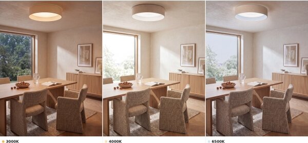 Brilagi - Plafoniera LED VELVET VARI LED/24W/230V CCT diam. 45 cm crema