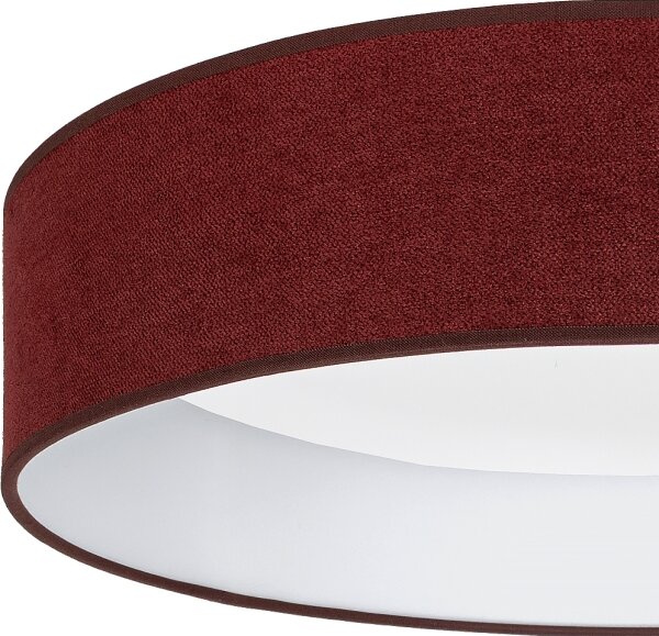Brilagi - Lampada LED dimmerabile VELVET SM. 36W/230V 3000-6000K diam. 55 cm bordeaux WT + telecomando