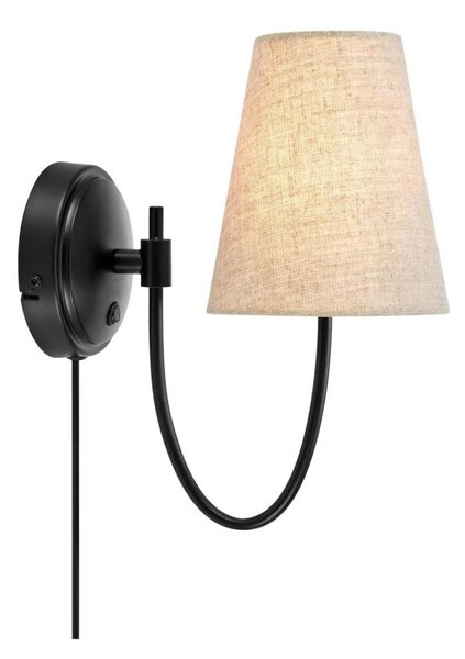 Markslöjd 108907 - Applique da parete AMAR 1xE14/40W/230V beige/nero