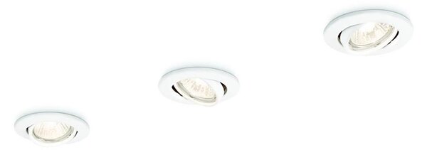 Philips 59243/31/E7 - SET 3x Lampada da incasso ENIF 1xGU10/50W/230V