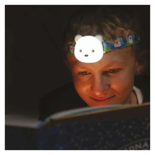 Lampada frontale ricaricabile LED/USB 500 mAh a forma di orso