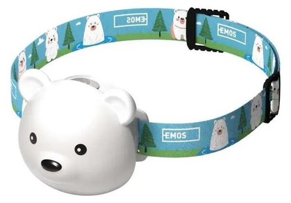 Lampada frontale ricaricabile LED/USB 500 mAh a forma di orso