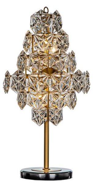 Lampada da tavolo Delhi, 81 cm - Oro - Ferro e vetro