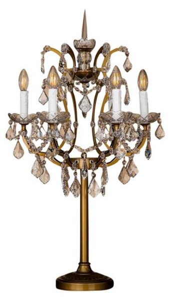 Lampada da tavolo Memphis, 85 cm - Oro - Ferro e vetro