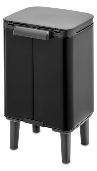 Cestino per la spazzatura nero opaco in acciaio 4 l Bo Hi – Brabantia