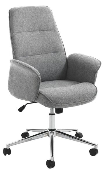 Sedia da ufficio grigia, altezza 110 cm Dony - Tomasucci