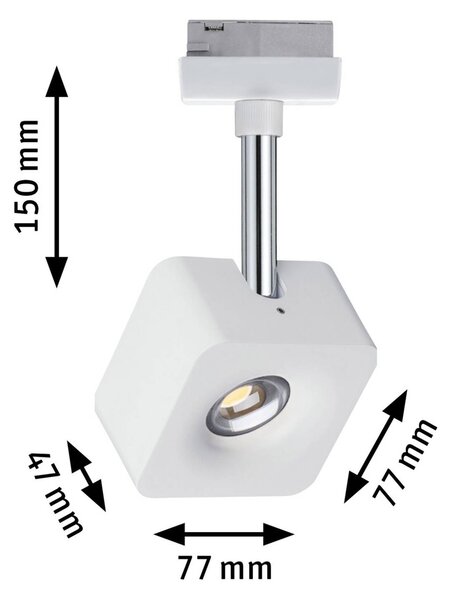 Paulmann URail Cube spot LED dimming 2.700K bianco
