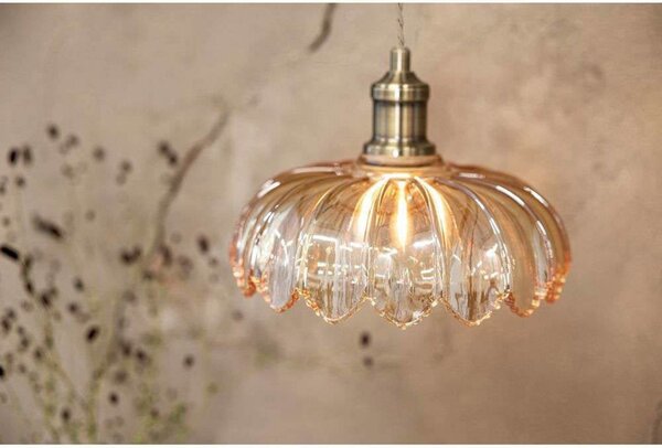 Lampada a sospensione Markslöjd, Dorato / Ottone, Soggiorno, Vetro