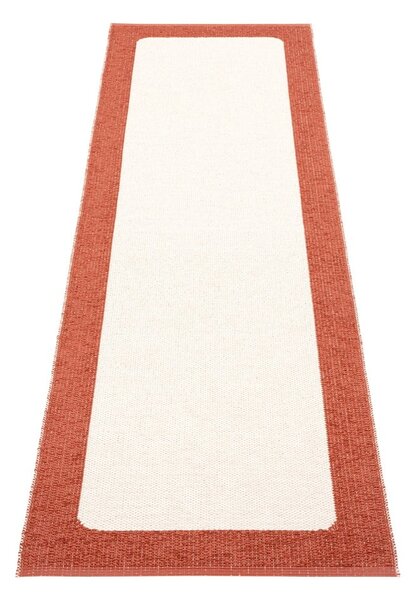 Passatoia da interno/esterno color mattone/color crema 70x240 cm Ilda Brick – Pappelina